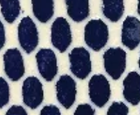 Sm Fish Platter Dot Cobalt