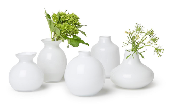 White Glass Vase