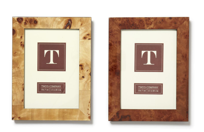 Burled Wood Frame 5x7