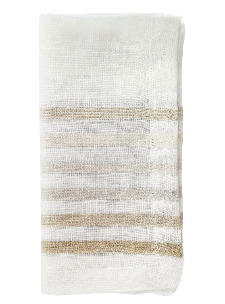 Beige Stripe Napkins