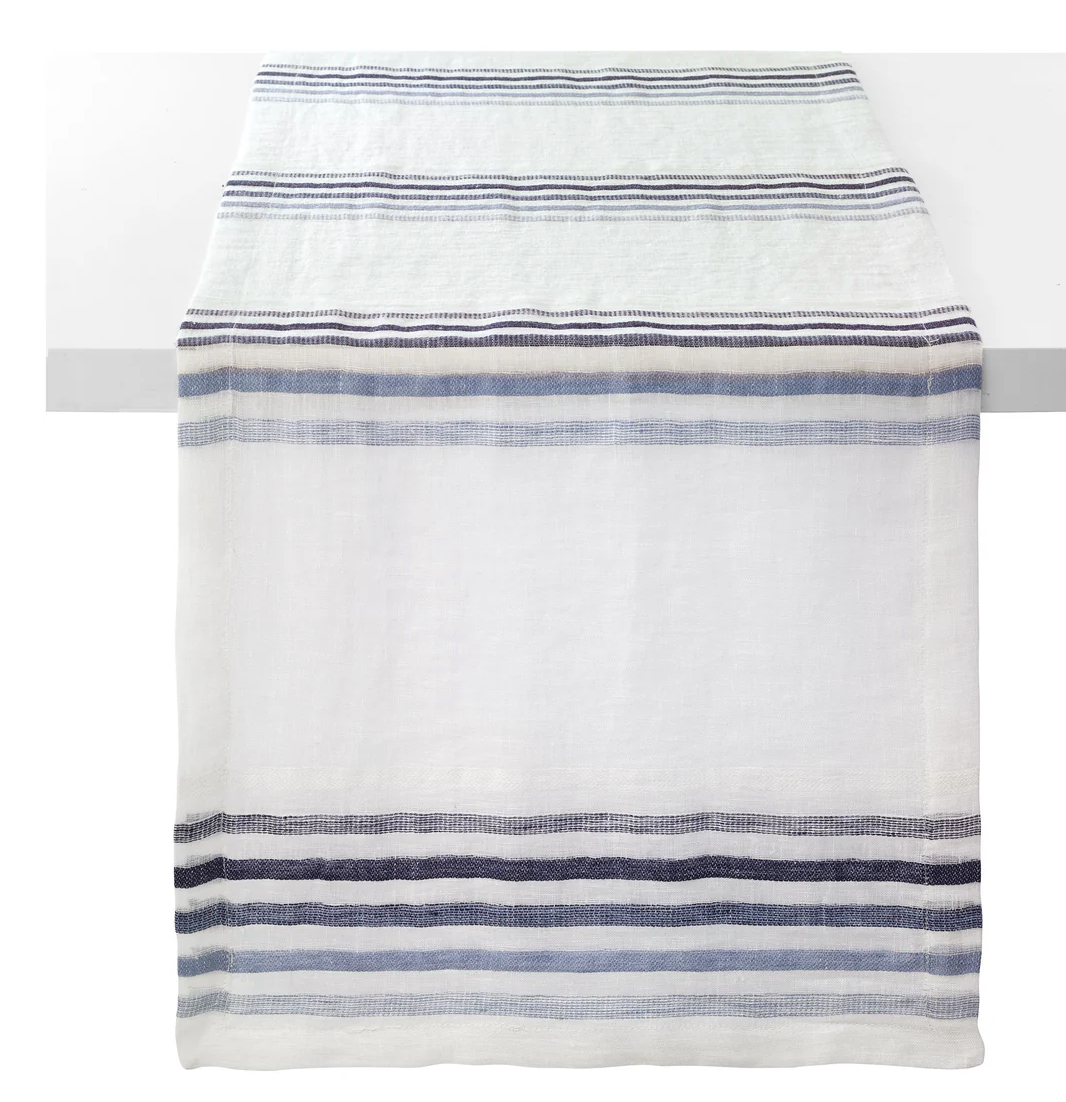 Aegean Stripe Blue Runner- 90"