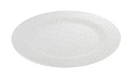 Wicker White Charger Plate 13"