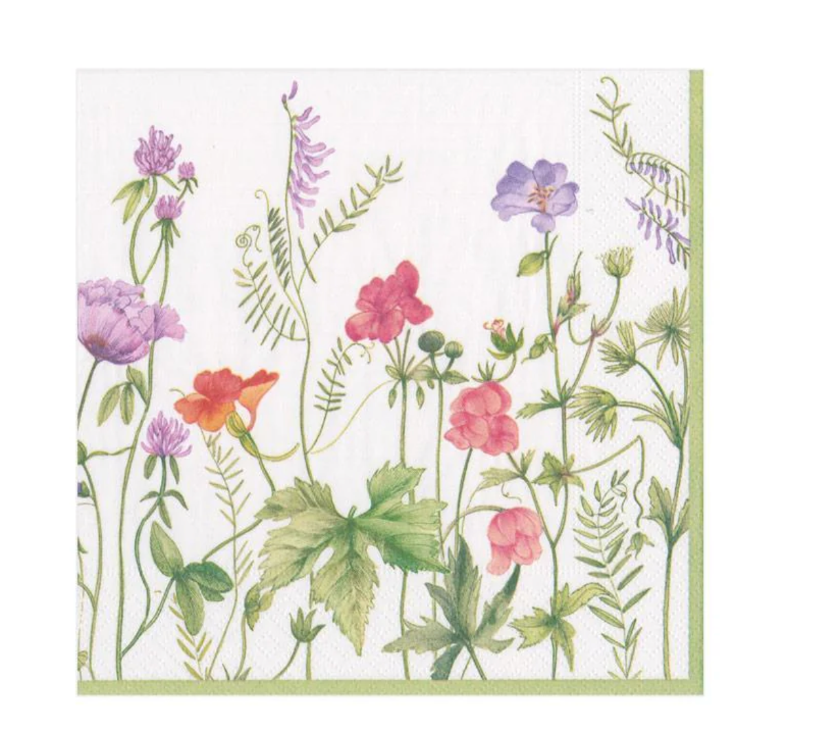 French Floral Cocktail Napkin