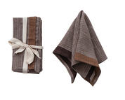 Brown Woven Linen Napkins