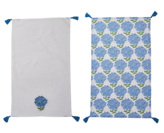 Hydrangea Dish Towel