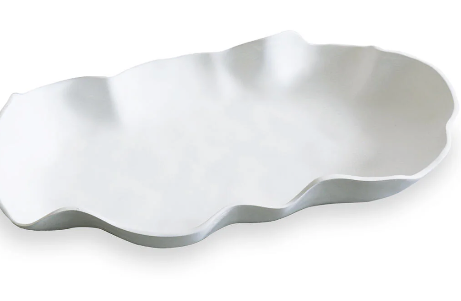 Lg Platter- Melamine/White