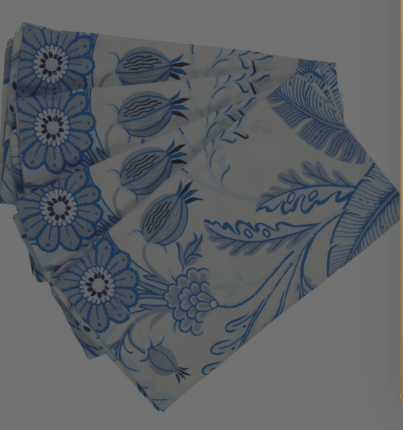 Palm Napkins Blue