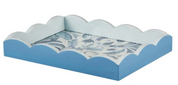 Palm Sm Tray-Blue