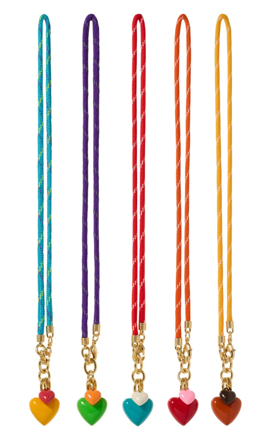 Happy Cord Big Heart Necklace