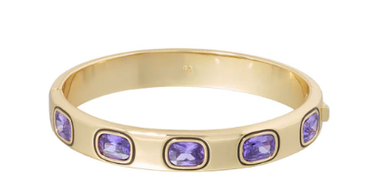 Cubic Cuff-Amethyst