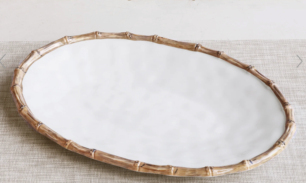 Bamboo Oval Platter-Natural