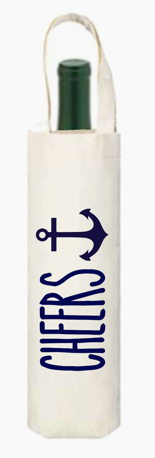 Cheers Wine Tote- Anchor