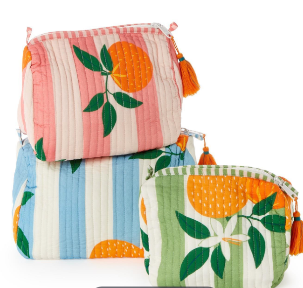 Pink Orange Grove Pouch