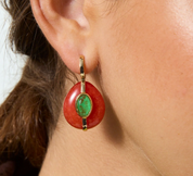 Stone Pebble Earring-R