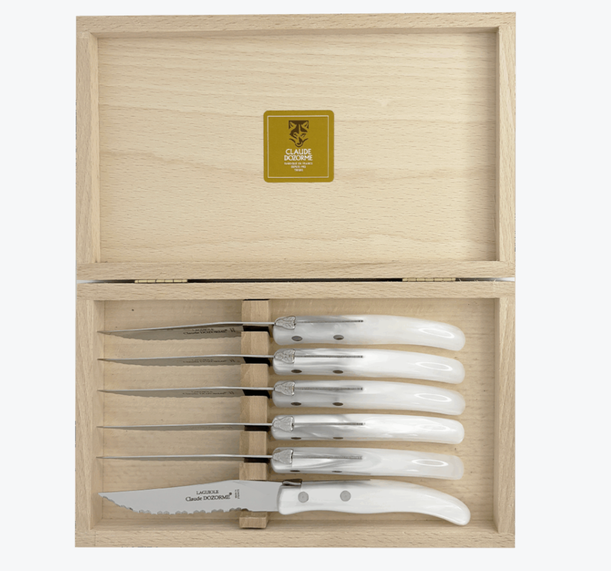 Berlingot Steak Knives- White