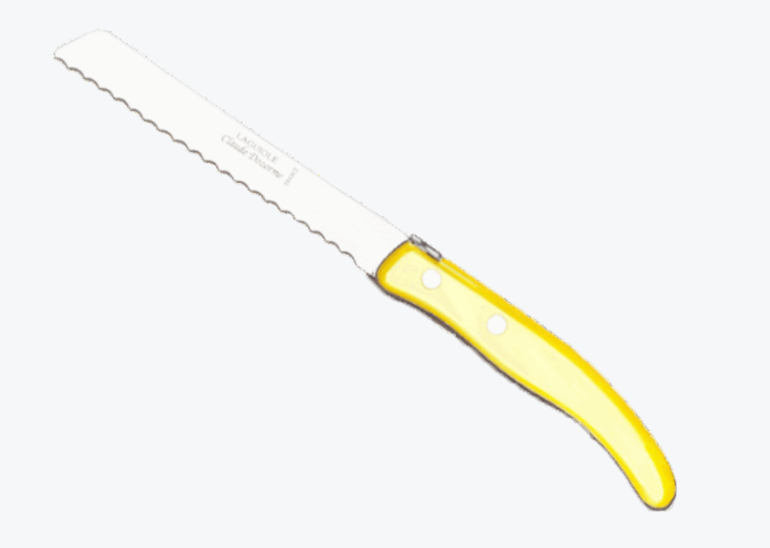 Serrated Knife-Yellow