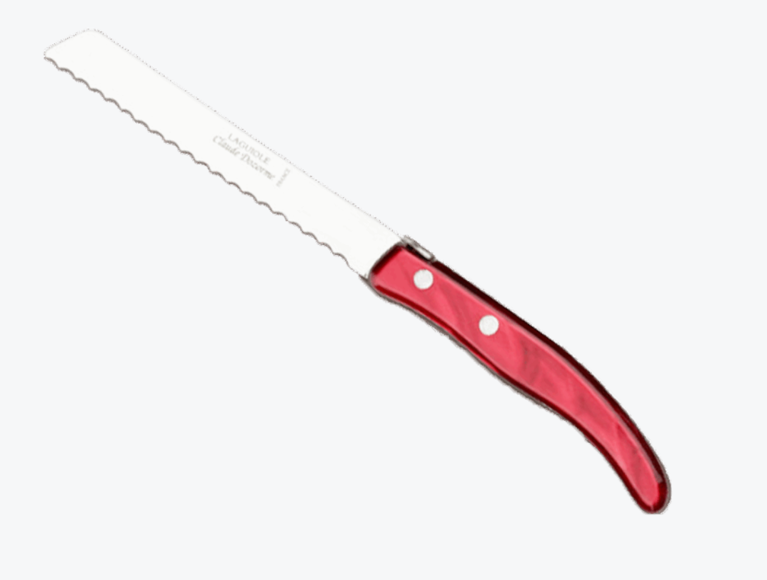 Serrated Knife- Red